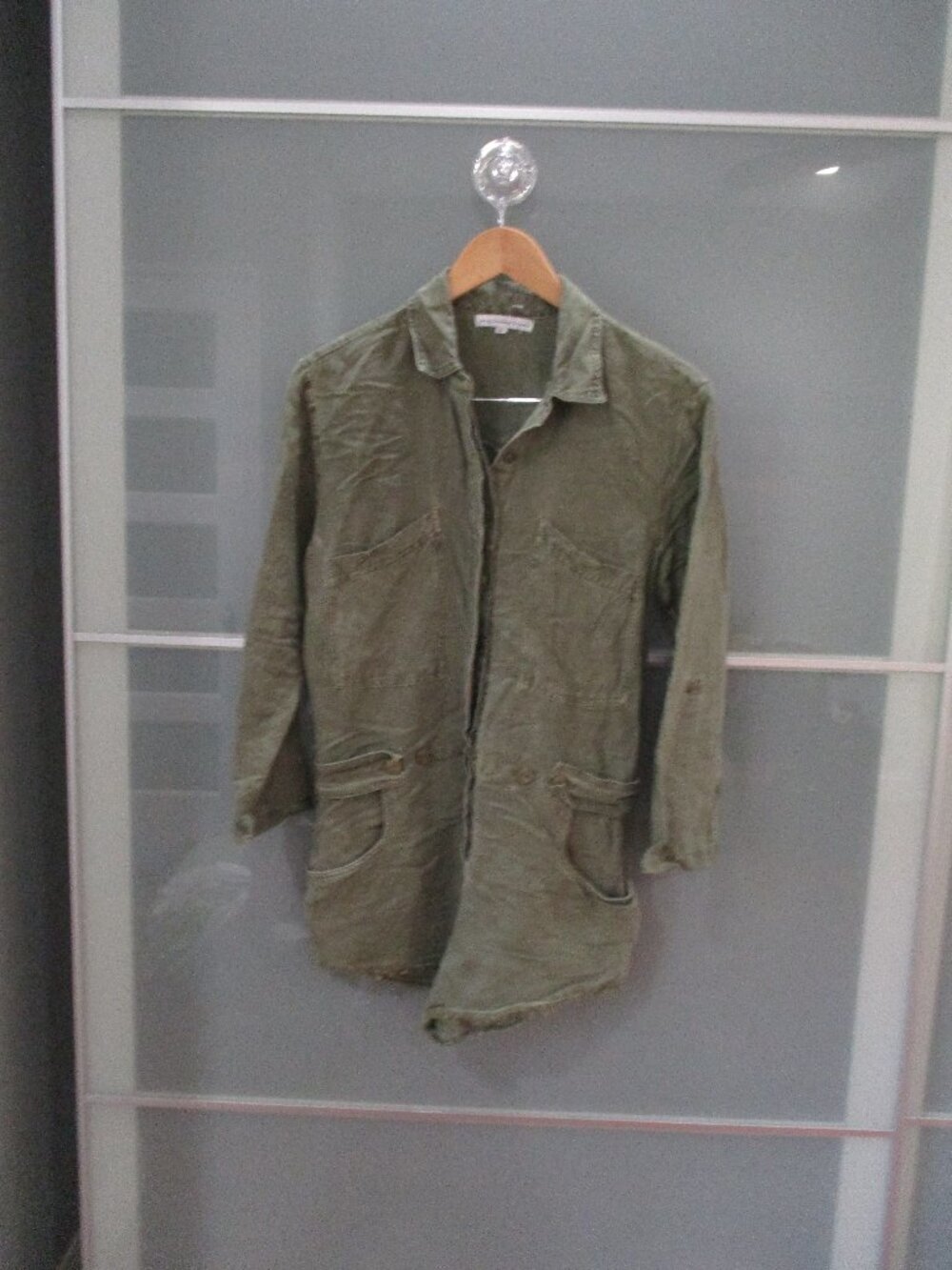 YFB Young Fabulous & Broke Olive Utility 3/4 Sleeve Shorts Romper